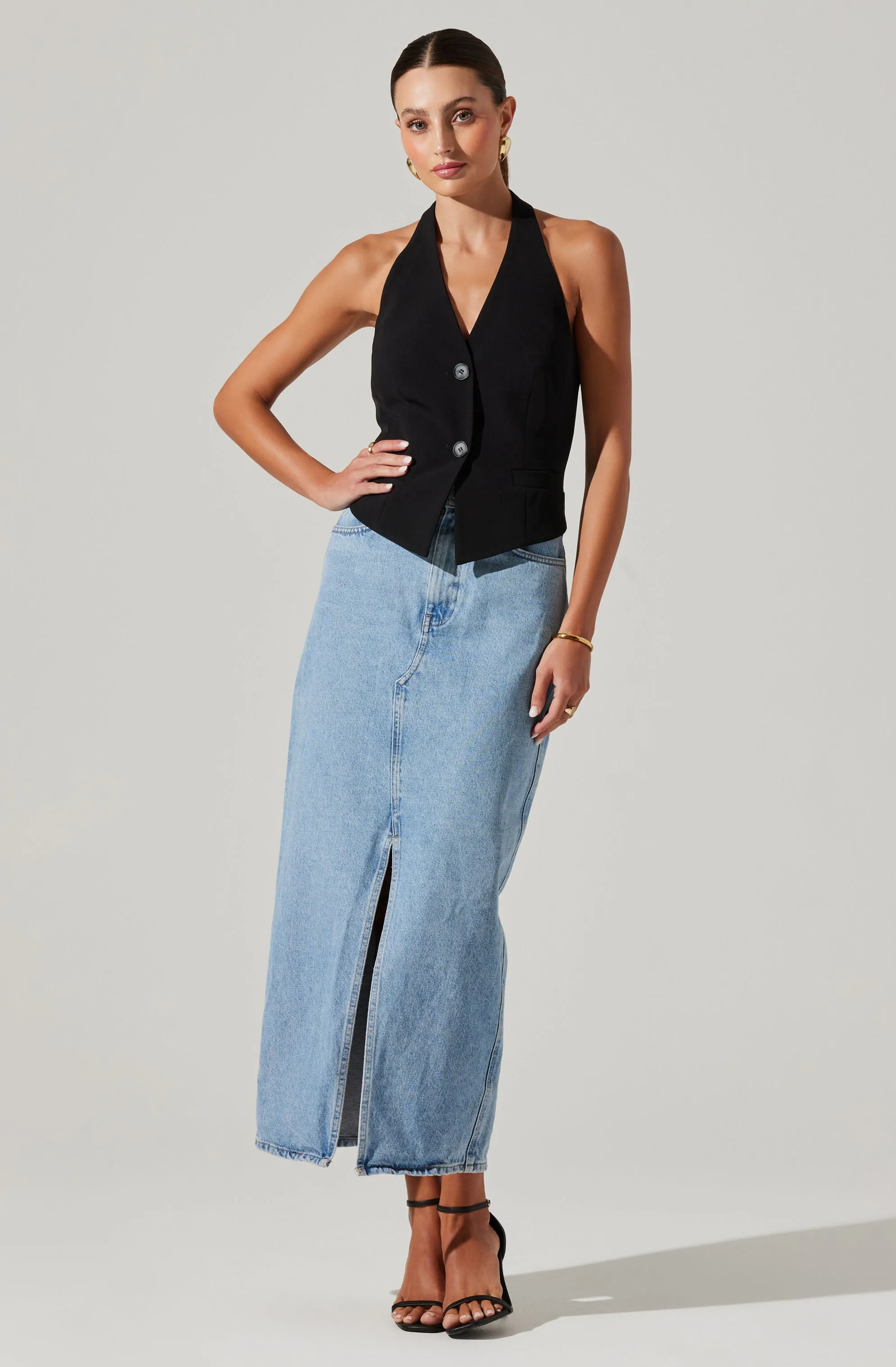 Tatum Halter Neck Vest sold by Astr product image thumbnail 2