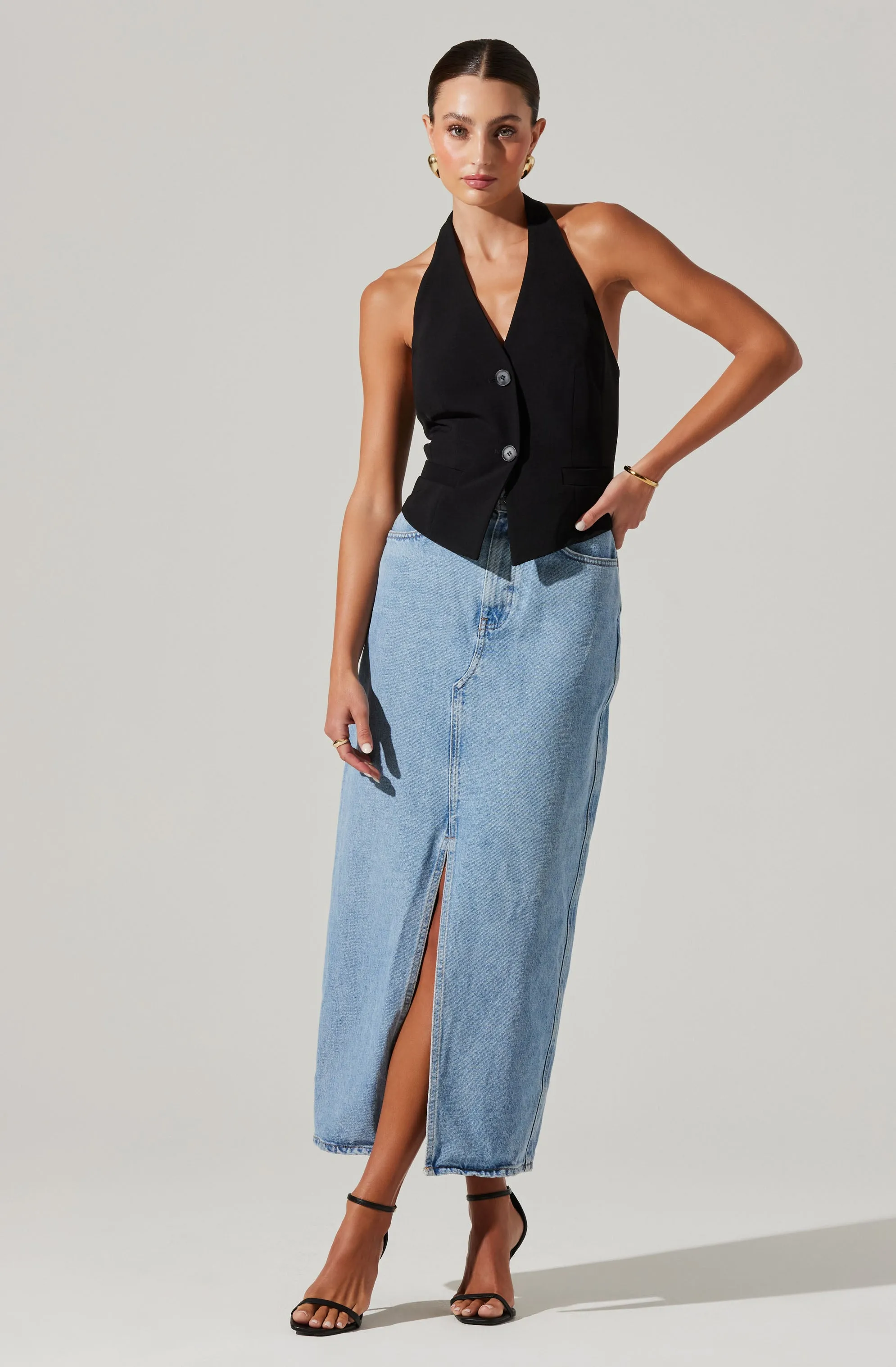 Tatum Halter Neck Vest sold by Astr product image thumbnail 5