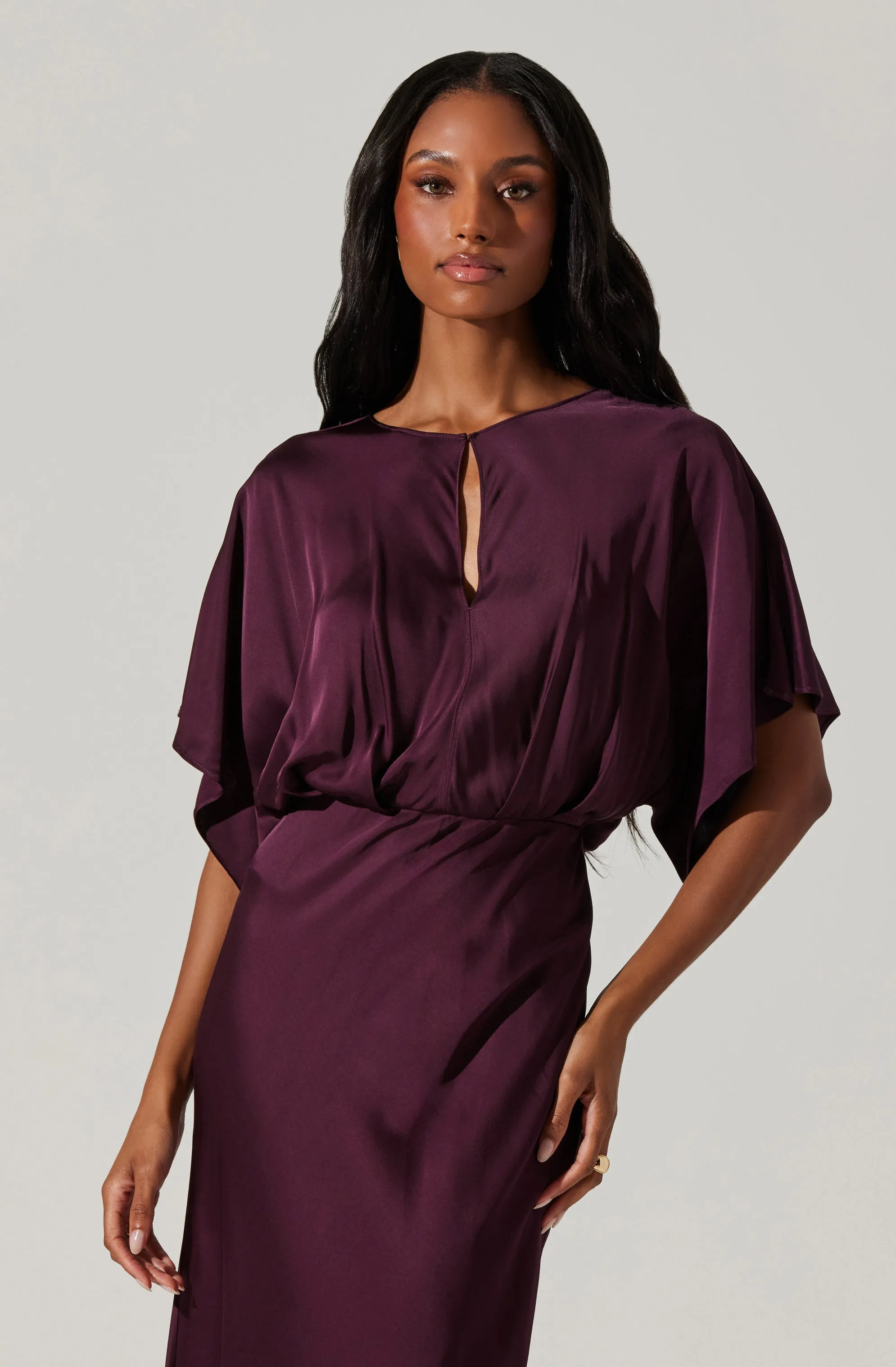 Angelle Satin Dolman Maxi Dress sold by Astr product image thumbnail 5