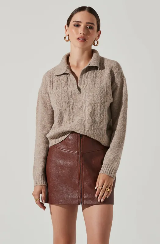 Polo Cable Knit Sweater sold by Astr