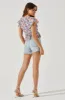 Flutter Sleeve Flowy Floral Top sold by Astr