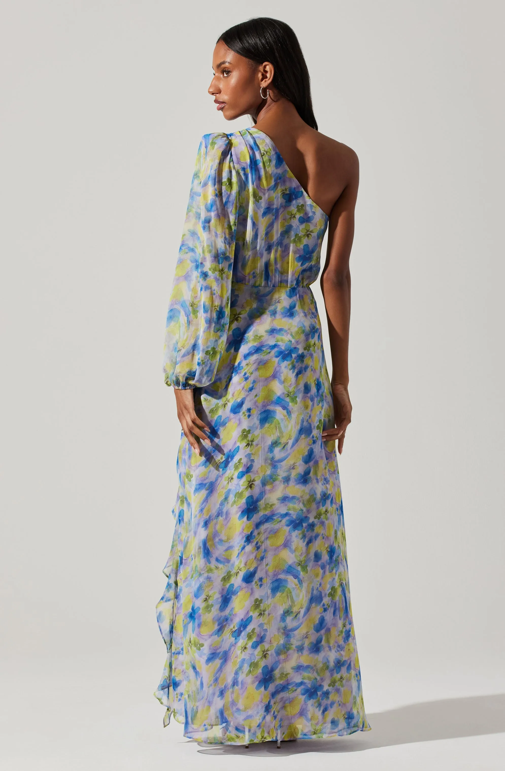 Sandersonia One Shoulder Maxi Dress sold by Astr product image thumbnail 5