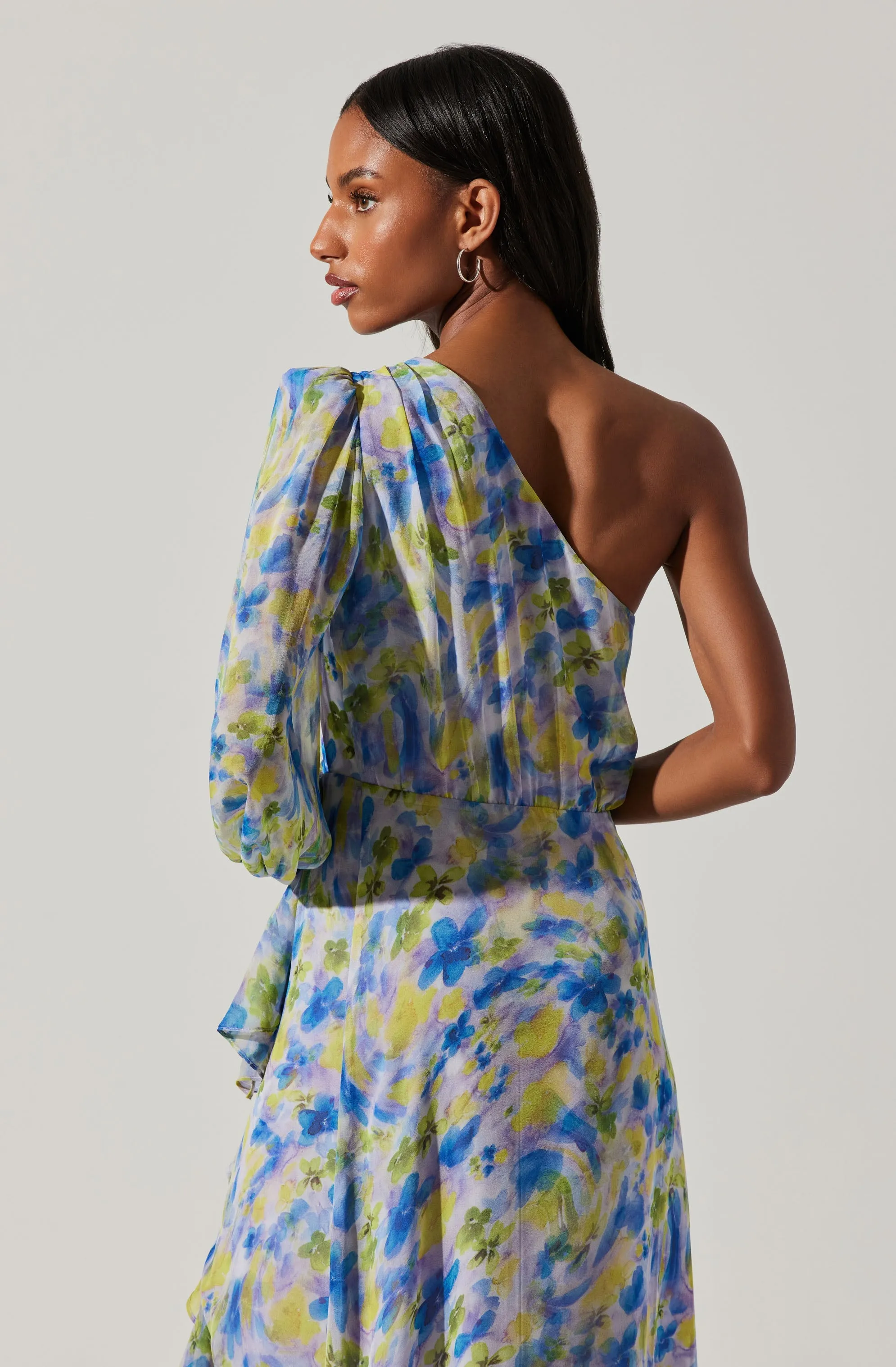 Sandersonia One Shoulder Maxi Dress sold by Astr product image thumbnail 4