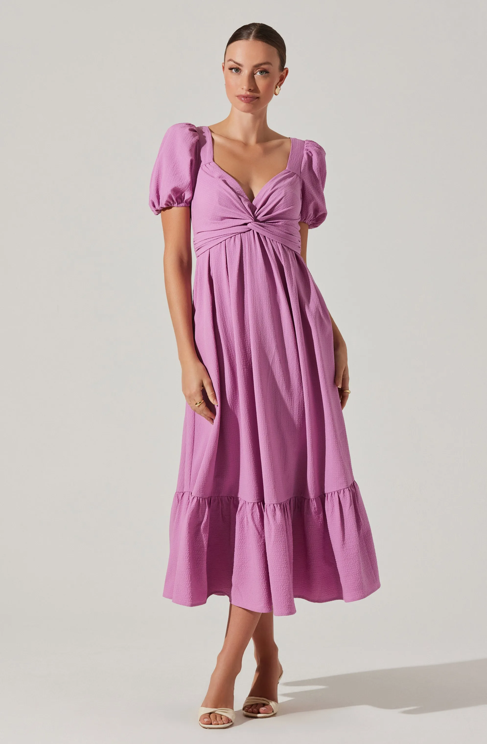 Twist Bust Tie Back Midi Dress sold by Astr product image thumbnail 3