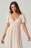 Twist Bust Tie Back Midi Dress sold by Astr