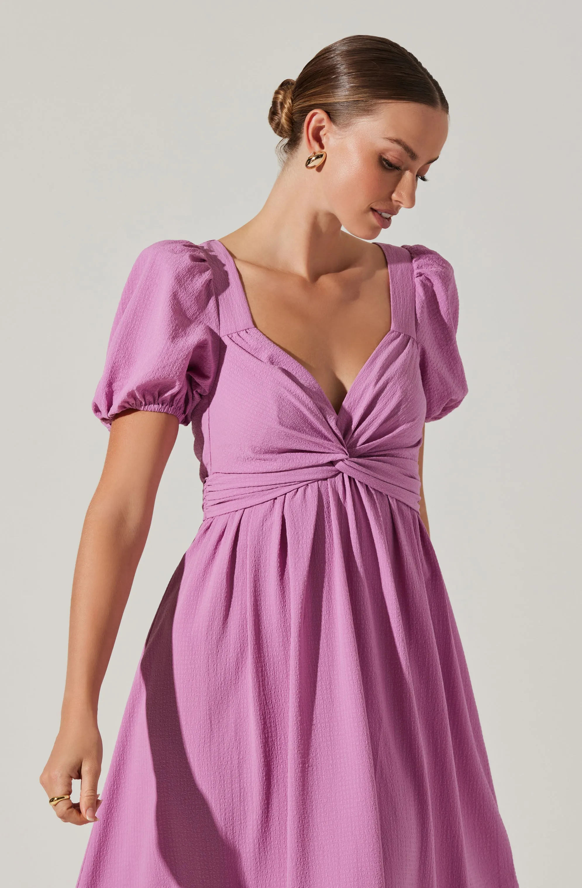 Twist Bust Tie Back Midi Dress sold by Astr product image thumbnail 4