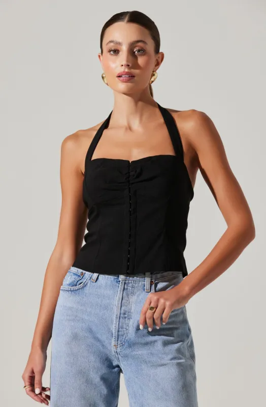 Costa Halter Neck Top sold by Astr