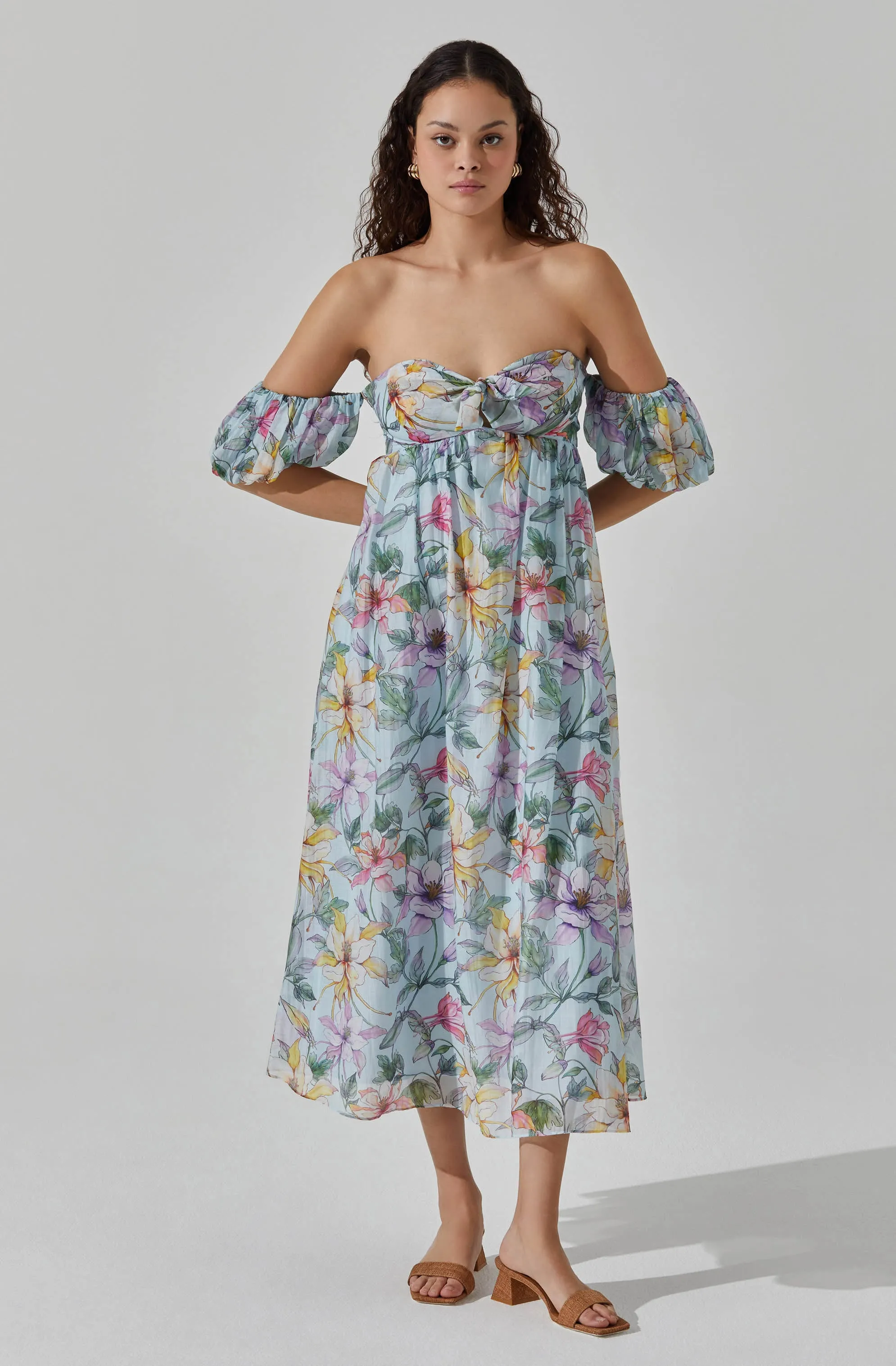 Off Shoulder Midi Dress sold by Astr product image thumbnail 3