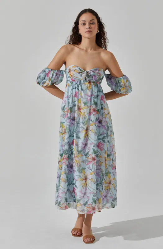 Off Shoulder Midi Dress made by Astr