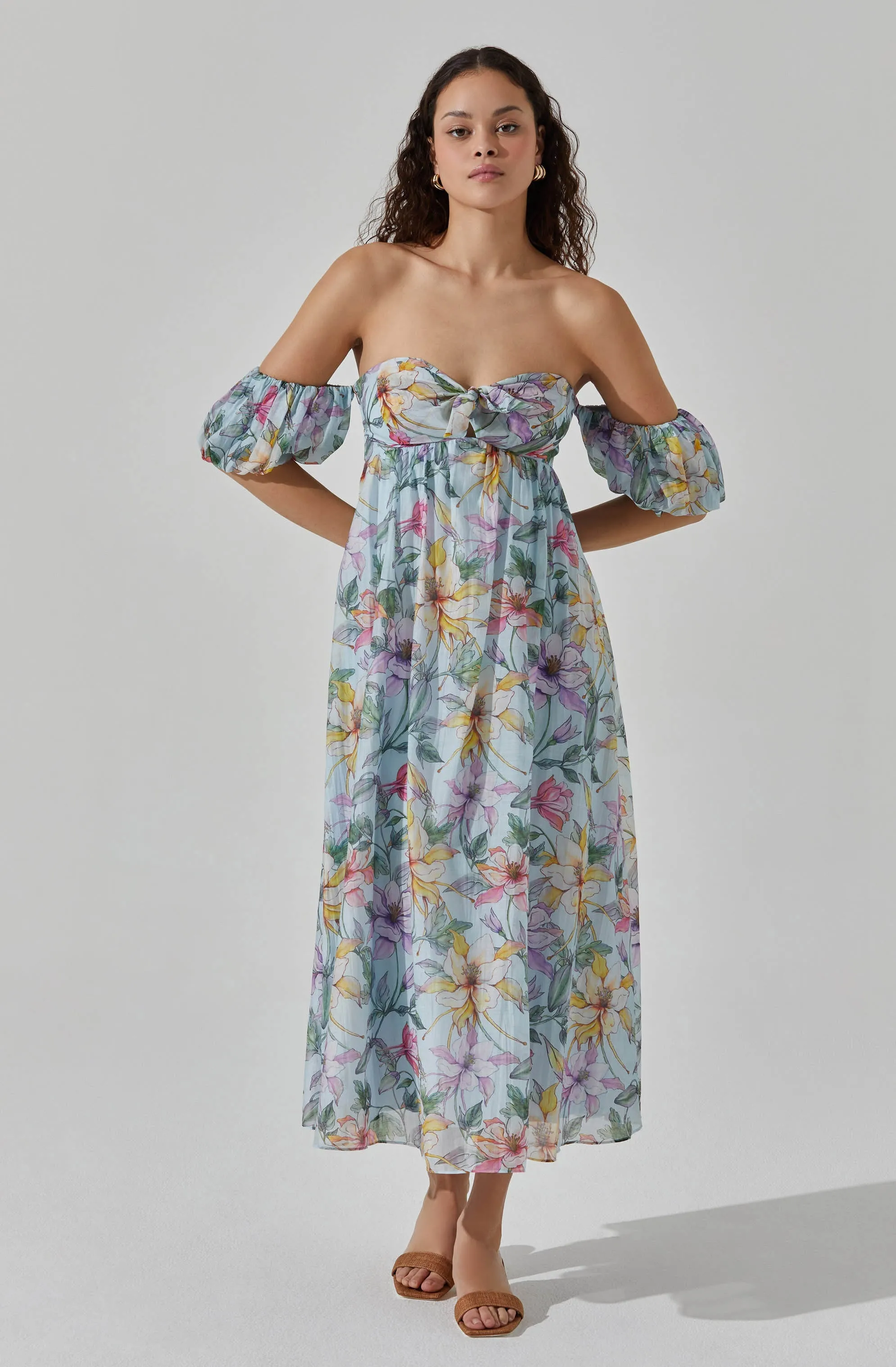 Off Shoulder Midi Dress sold by Astr