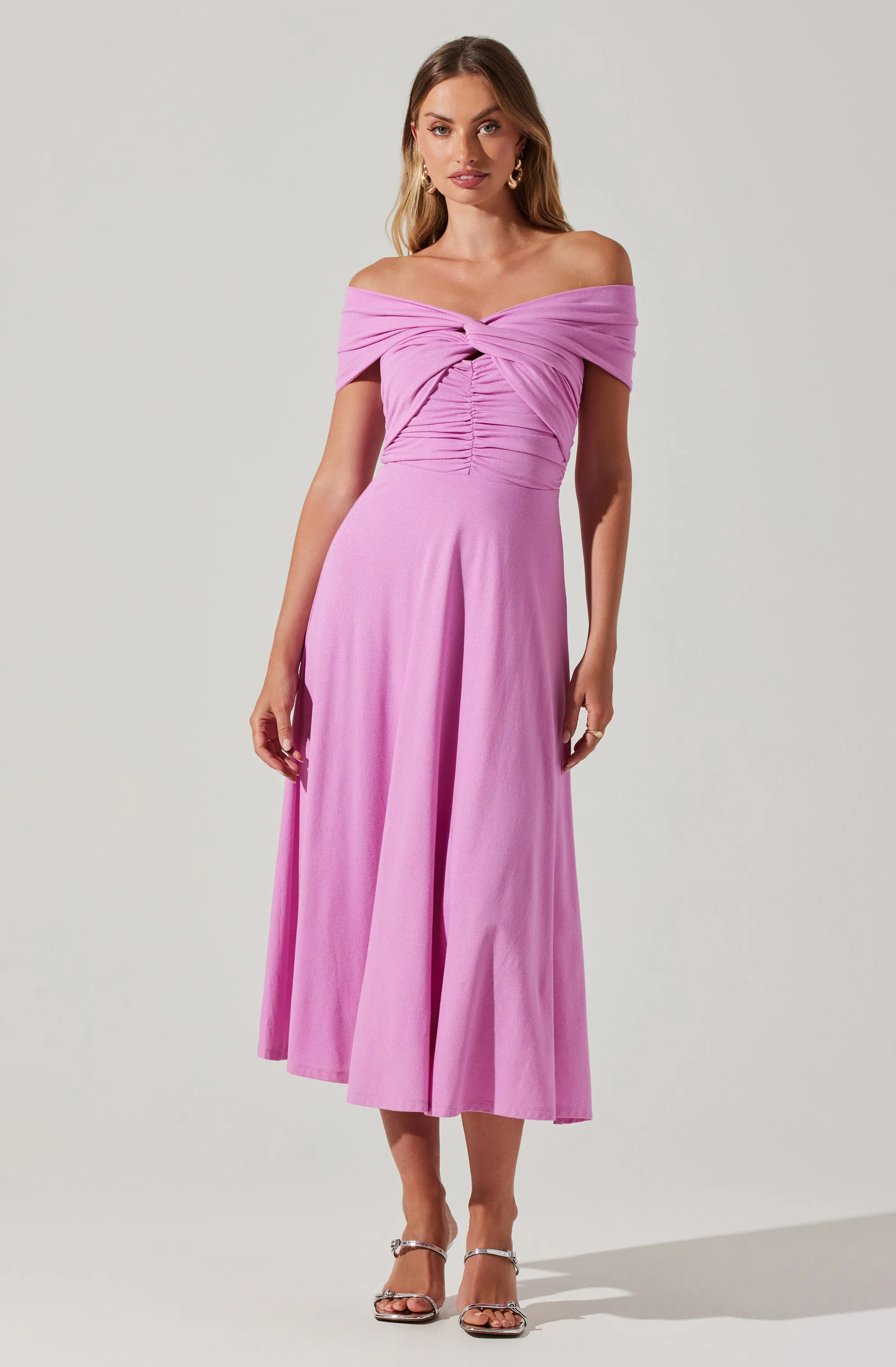 Balto Off Shoulder Midi Dress sold by Astr product image thumbnail 3