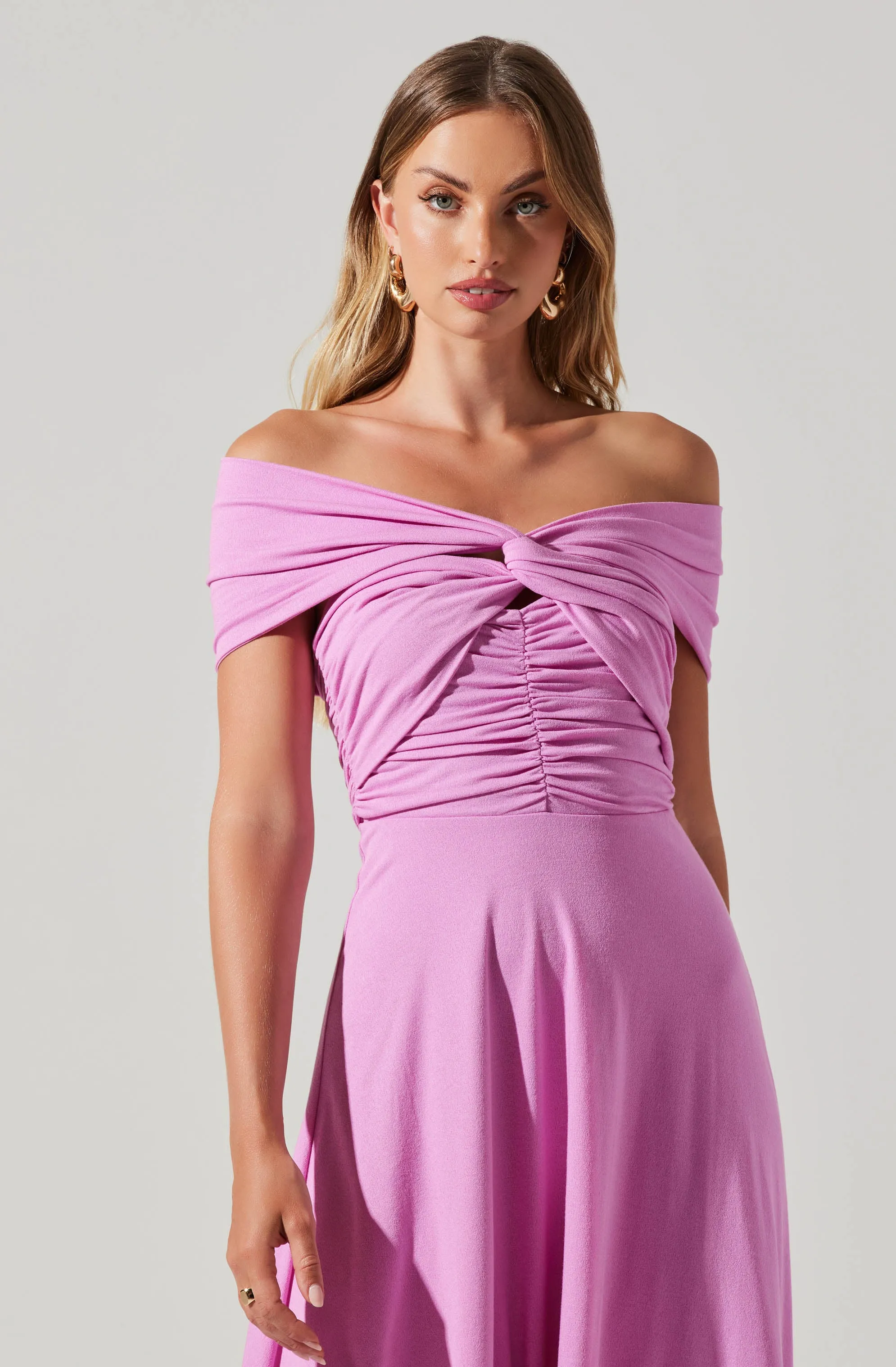 Balto Off Shoulder Midi Dress sold by Astr product image thumbnail 4
