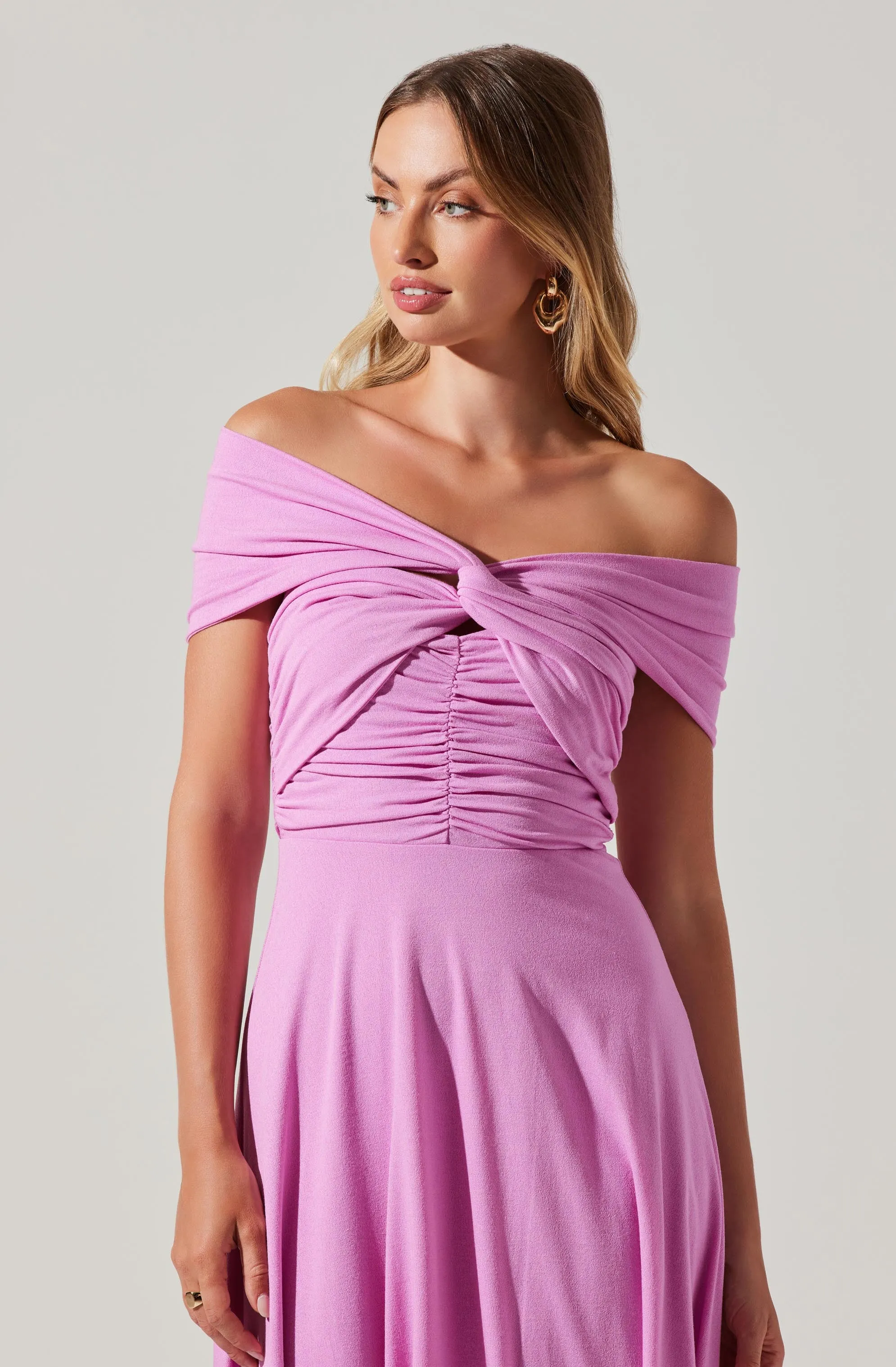 Balto Off Shoulder Midi Dress sold by Astr product image thumbnail 2