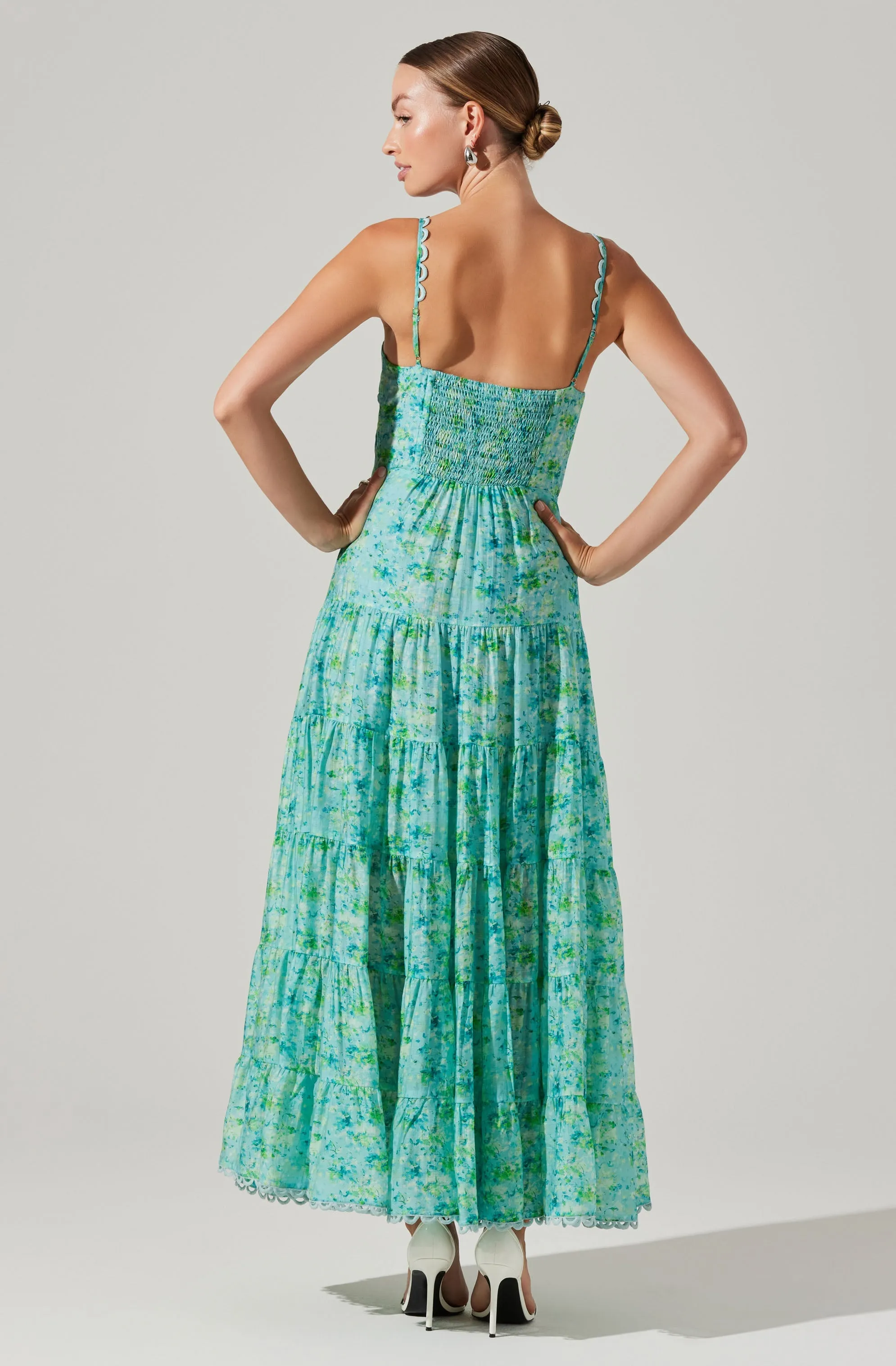 Tazia Tiered Floral Maxi Dress sold by Astr product image thumbnail 5