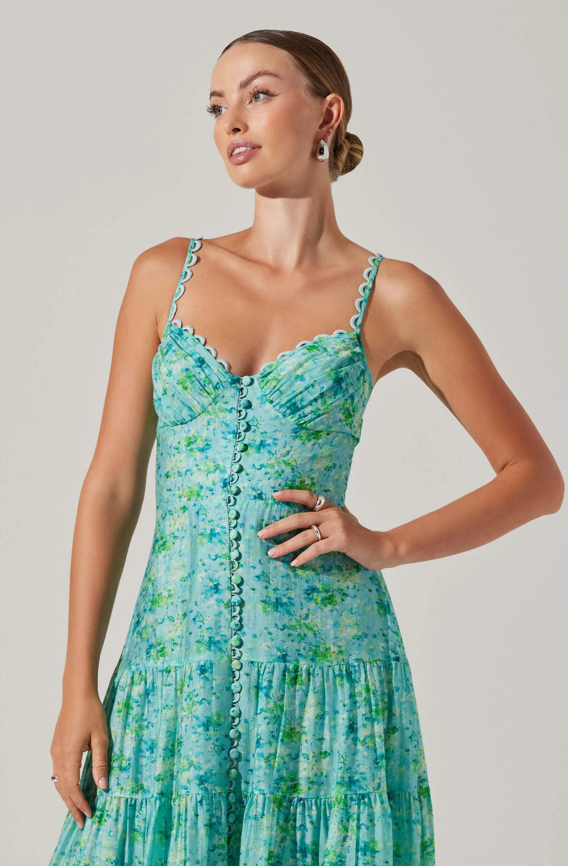 Tazia Tiered Floral Maxi Dress sold by Astr product image thumbnail 3