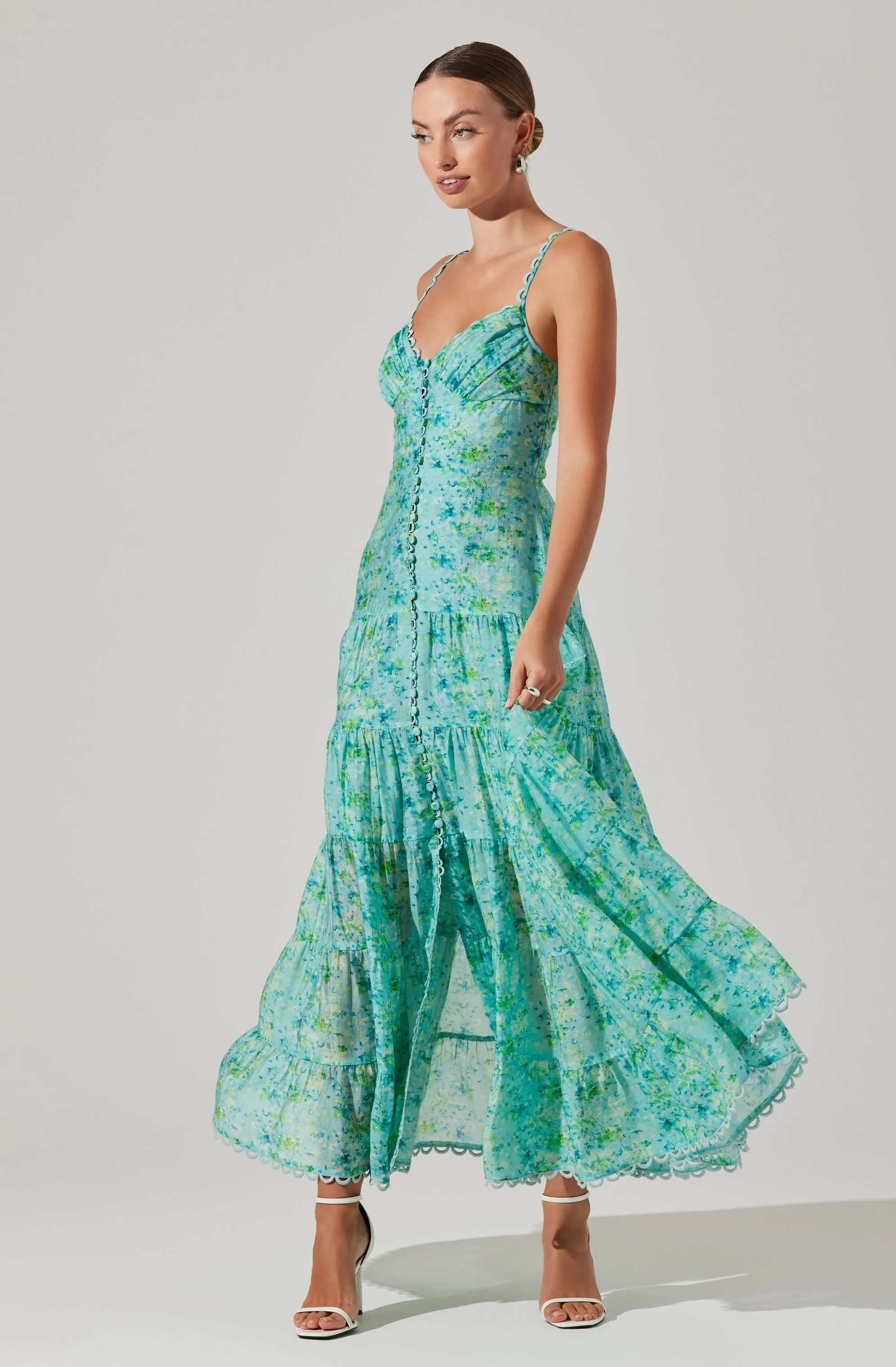 Tazia Tiered Floral Maxi Dress sold by Astr product image thumbnail 2