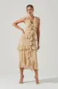 Allie Floral Ruffle Maxi Dress sold by Astr