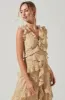Allie Floral Ruffle Maxi Dress sold by Astr