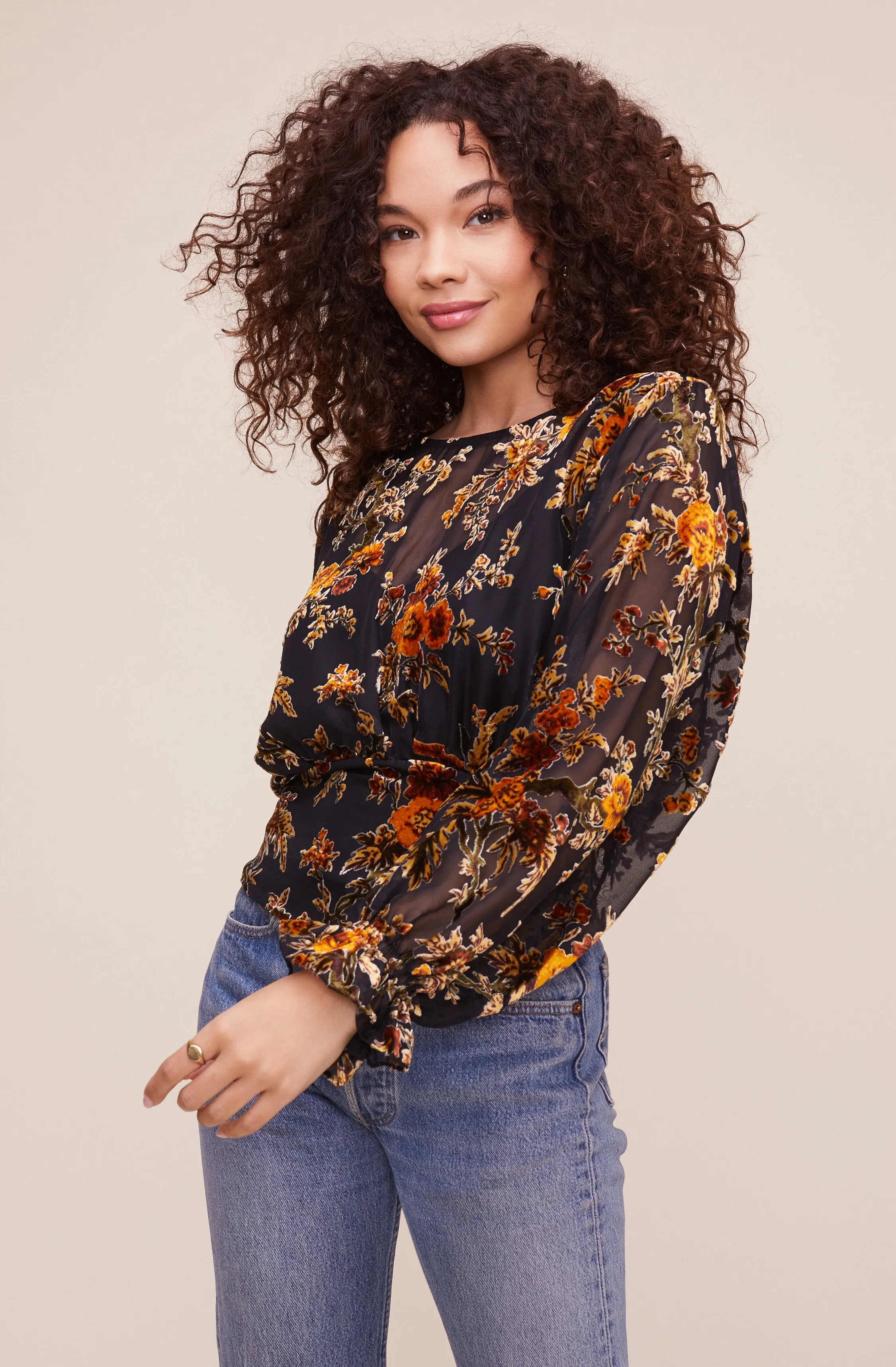 Nora Floral Top sold by Astr product image thumbnail 2