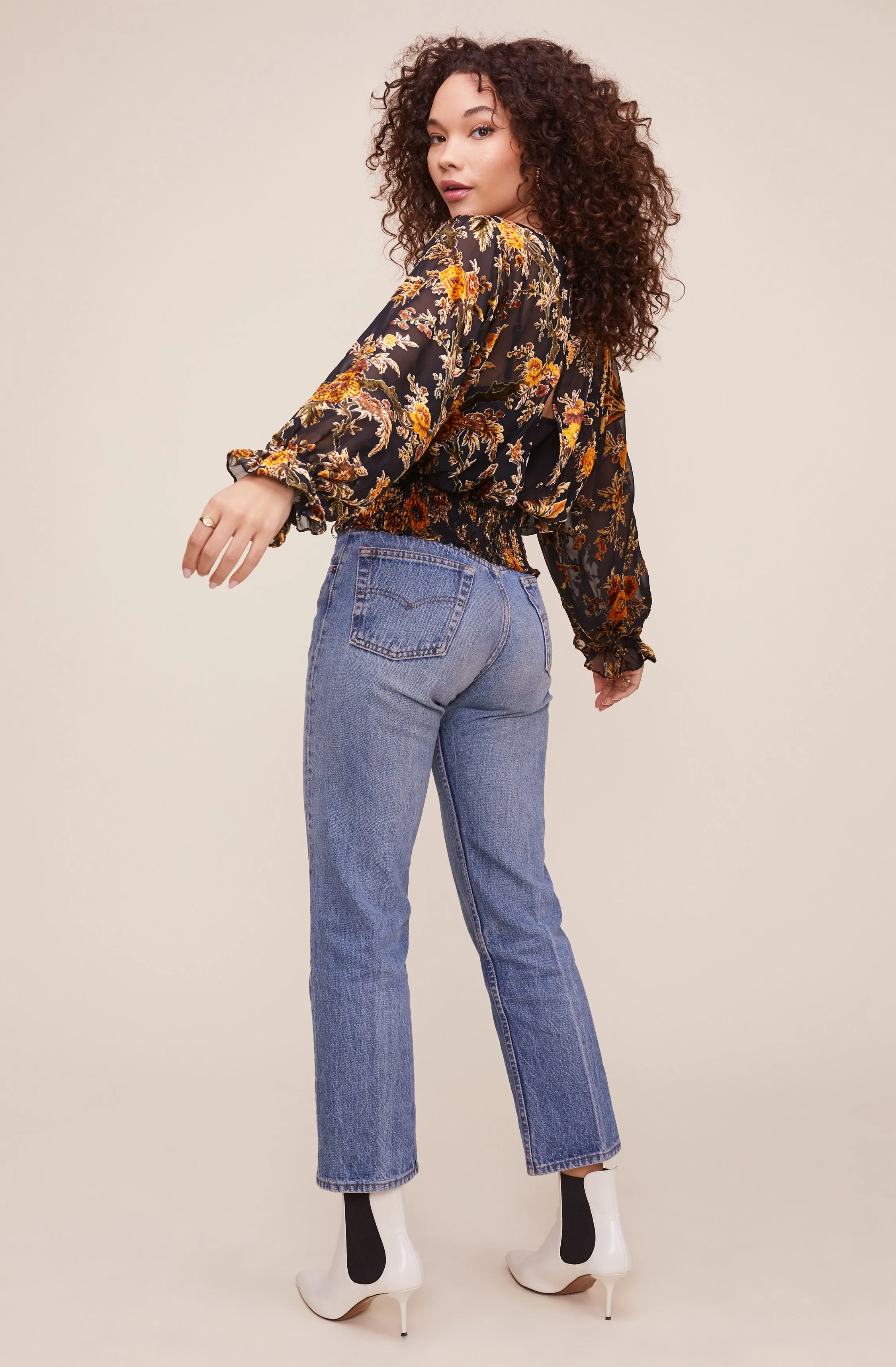 Nora Floral Top sold by Astr product image thumbnail 4