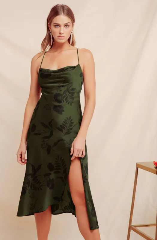 Gaia Floral Midi Dress sold by Astr