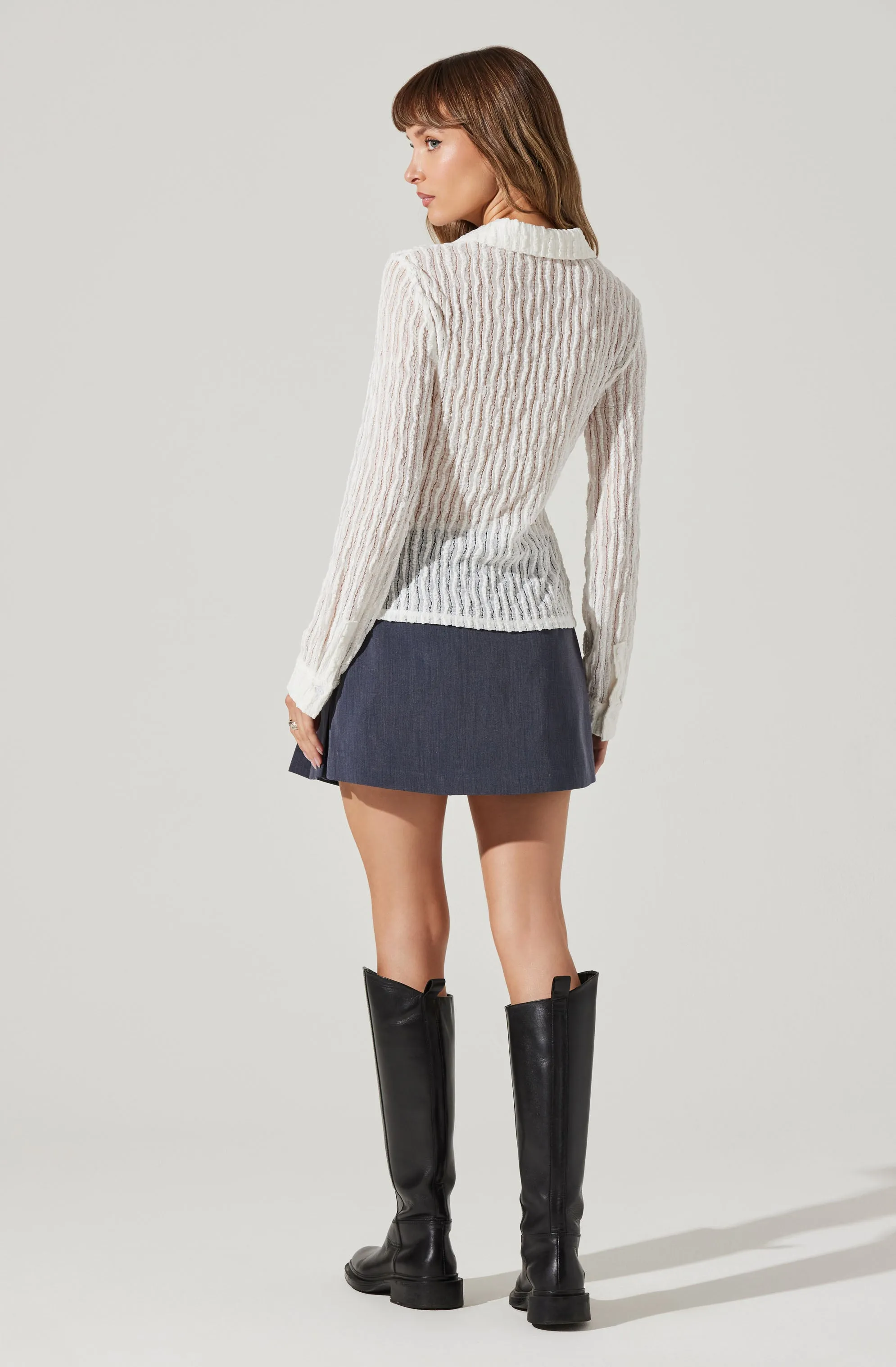 Eirwen Pleated Mini Skirt sold by Astr product image thumbnail 5