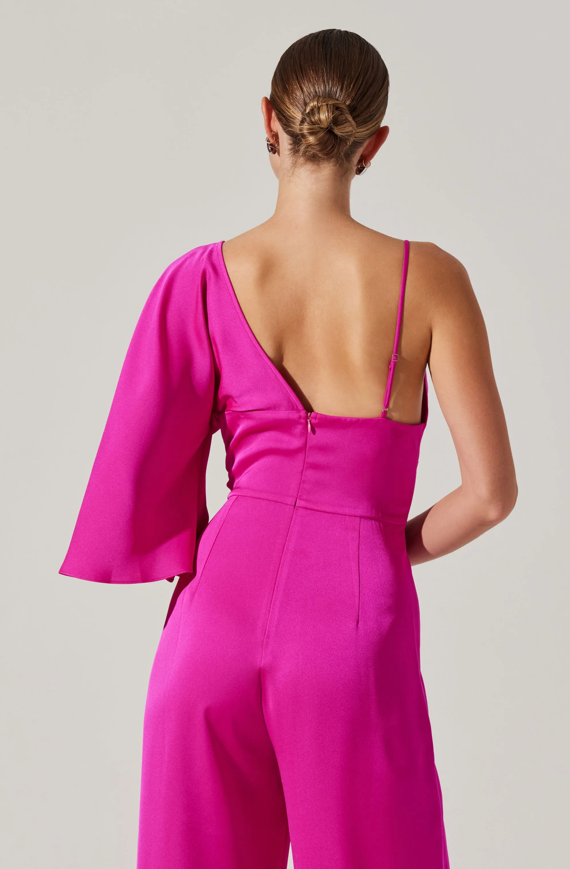One Shoulder Satin Jumpsuit sold by Astr product image thumbnail 5