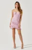 Tie Straps Lace Ruffle Mini Dress sold by Astr
