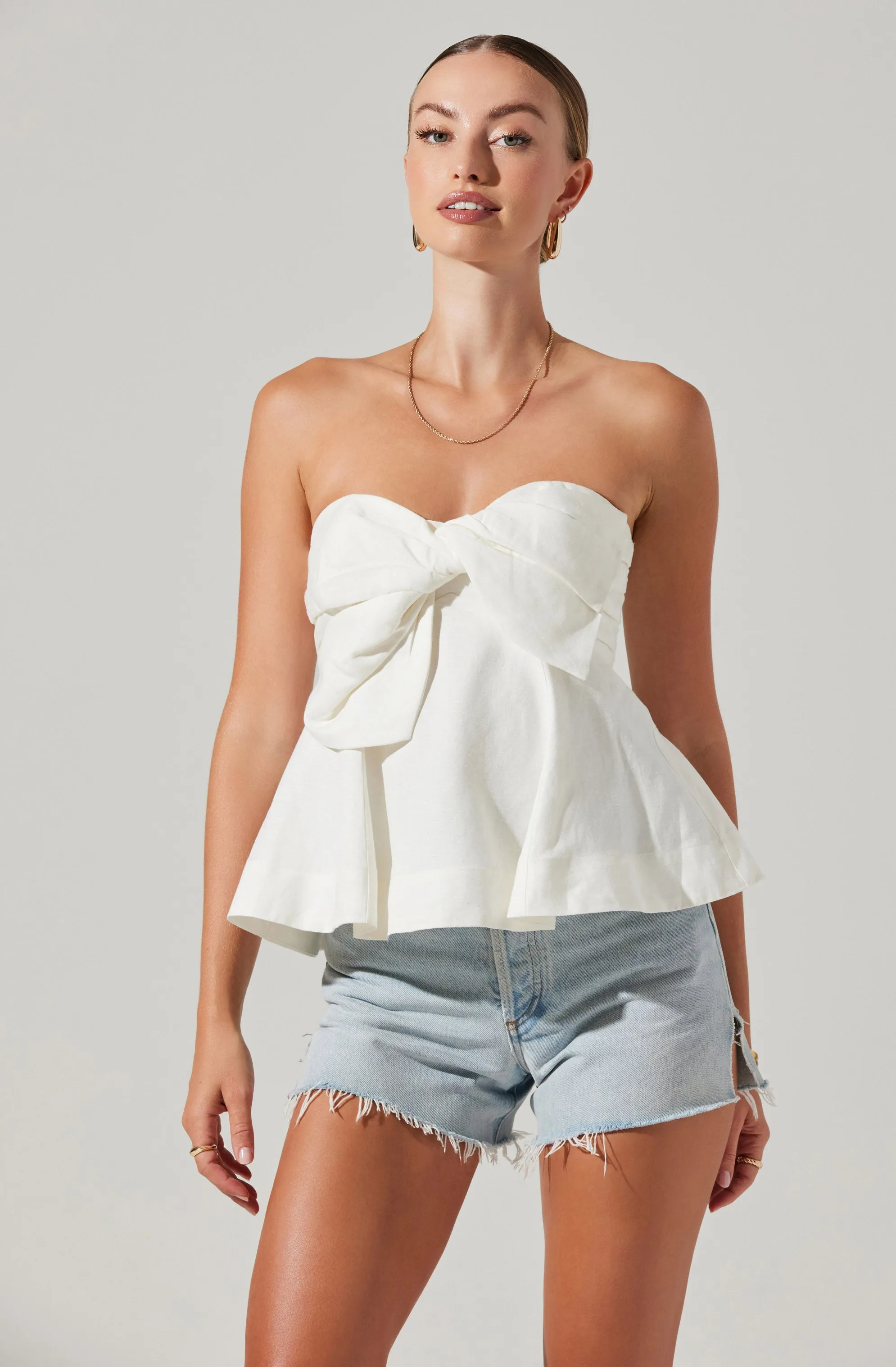 Nerina Twist Front Strapless Top sold by Astr product image thumbnail 3