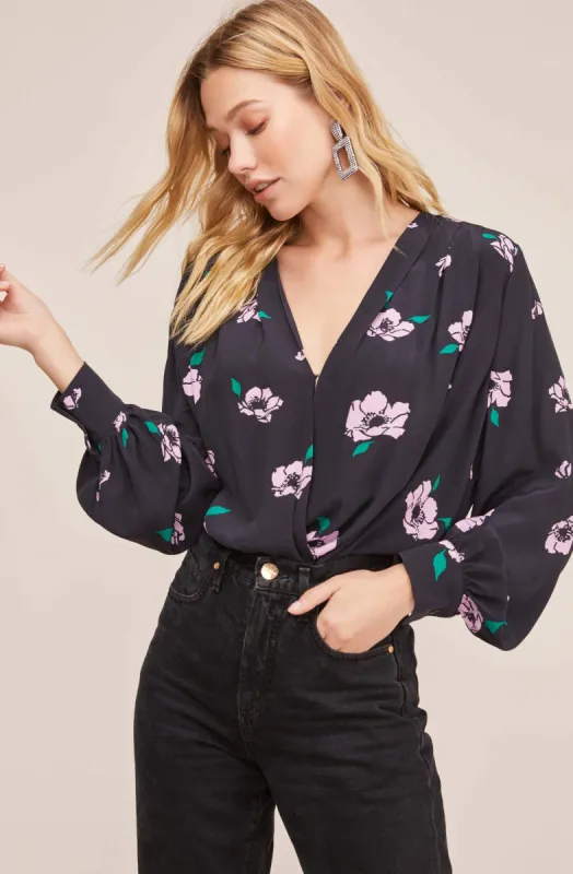 Trixie Floral Print Bodysuit sold by Astr
