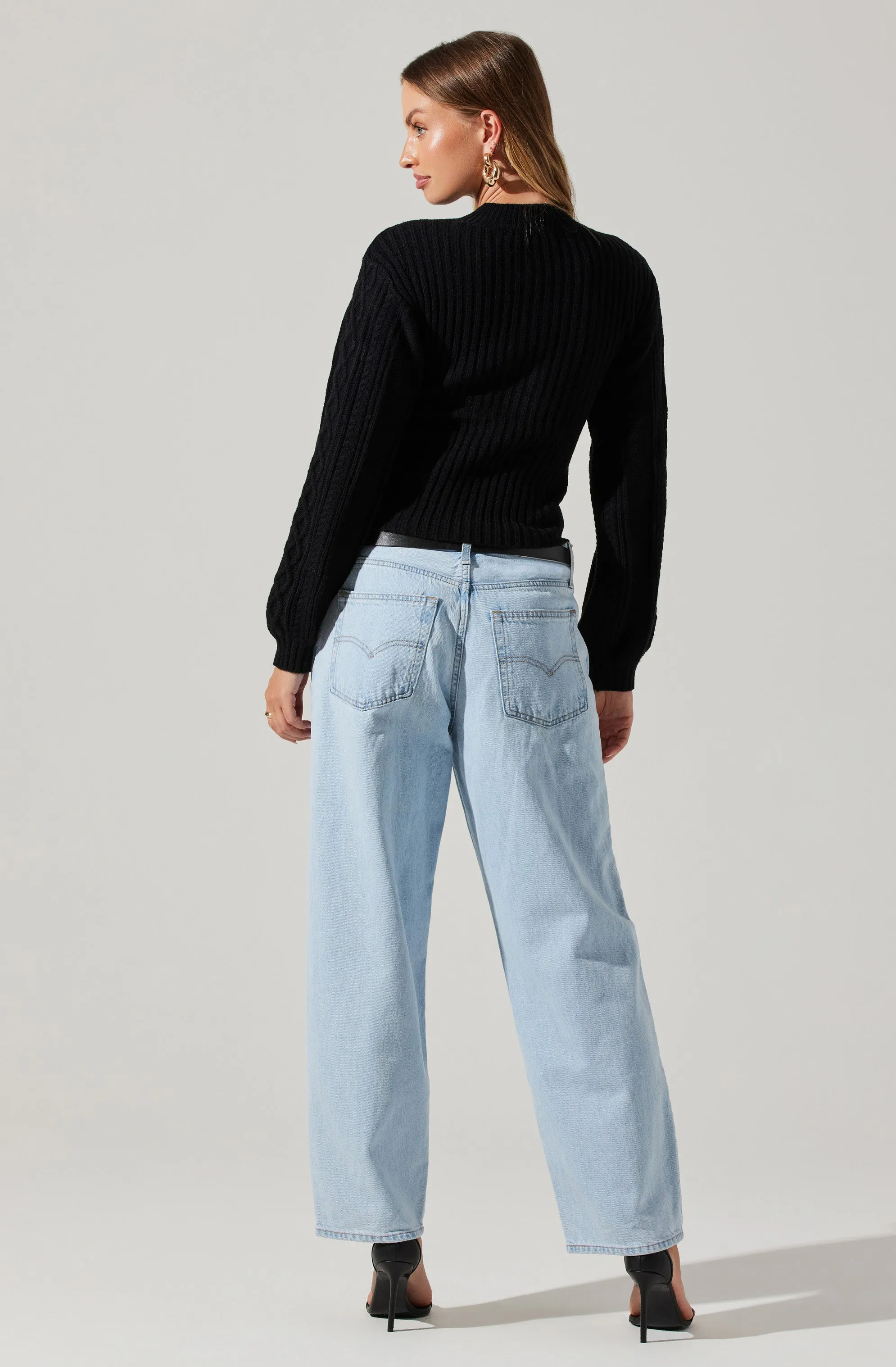 Mock Neck Bolero Sweater sold by Astr product image thumbnail 4