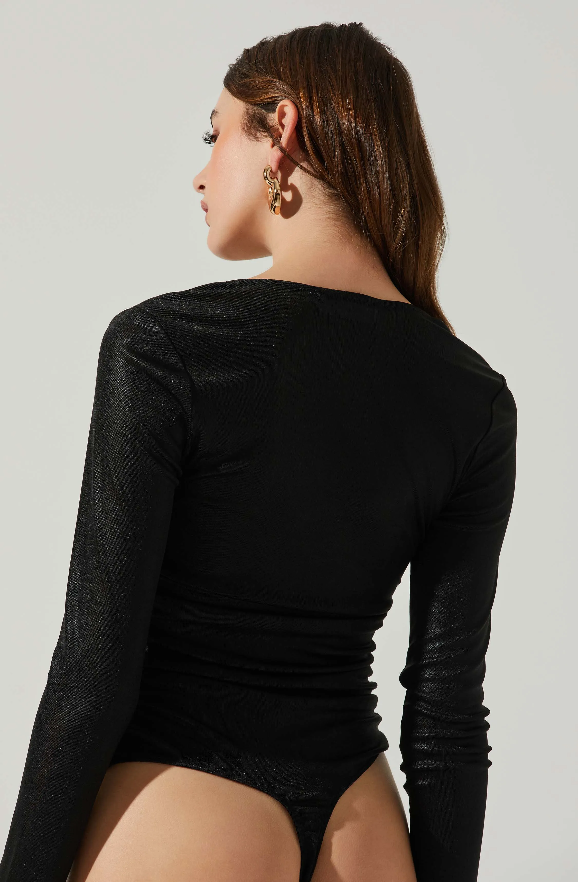 Josie Front Cutout Long Sleeve Bodysuit sold by Astr product image thumbnail 4