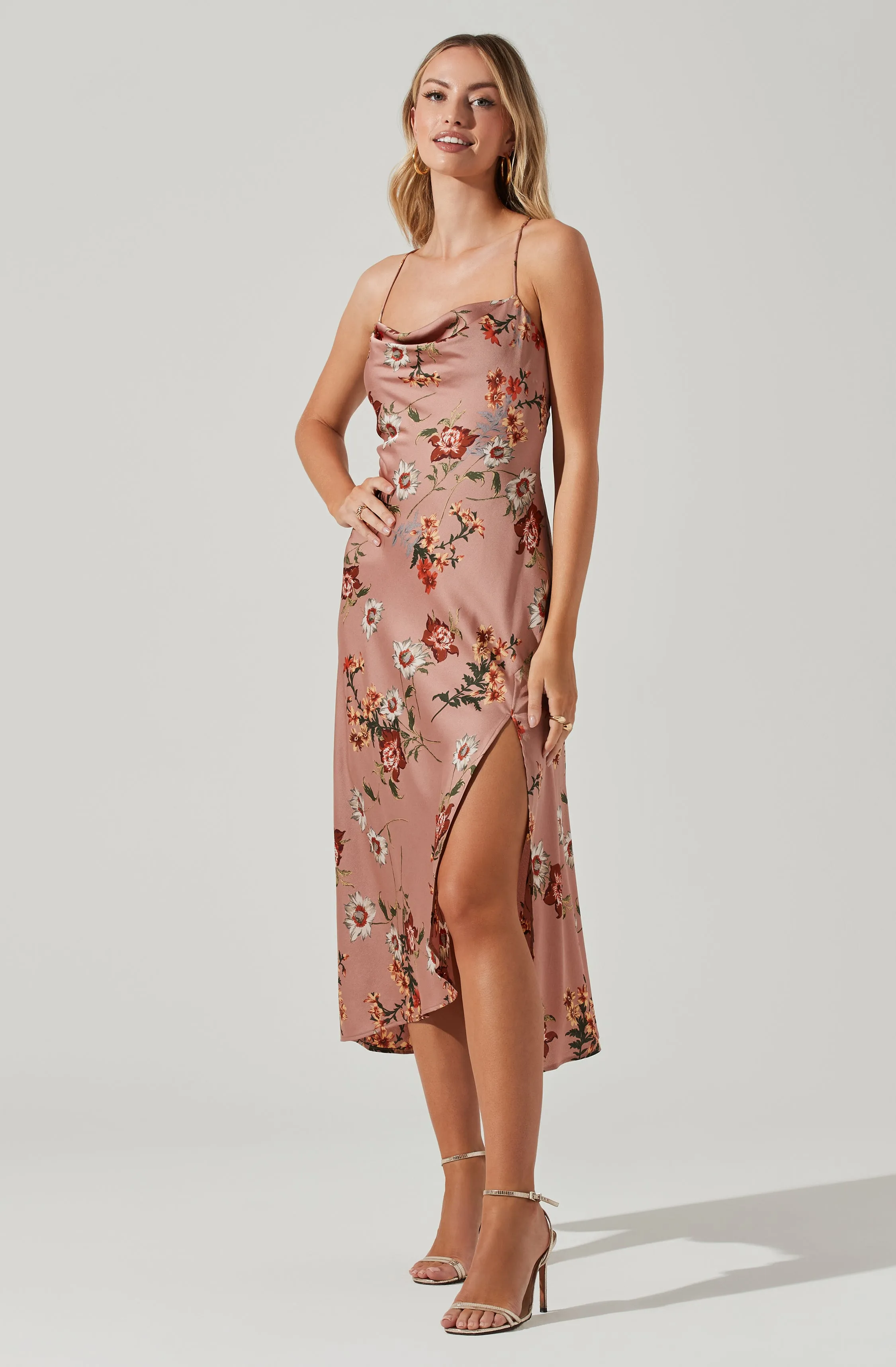 Gaia Floral Midi Dress sold by Astr product image thumbnail 5