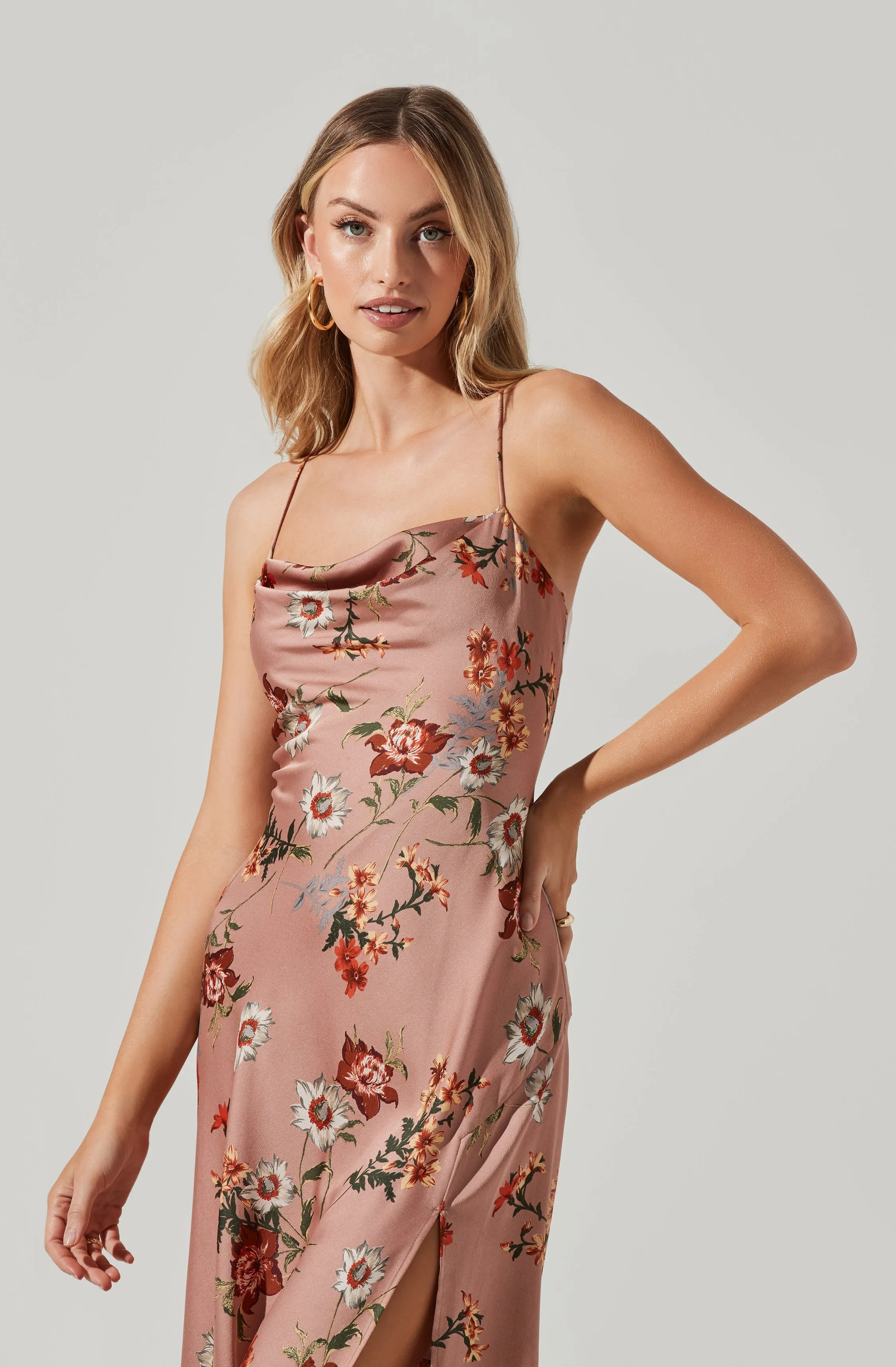 Gaia Floral Midi Dress sold by Astr product image thumbnail 2