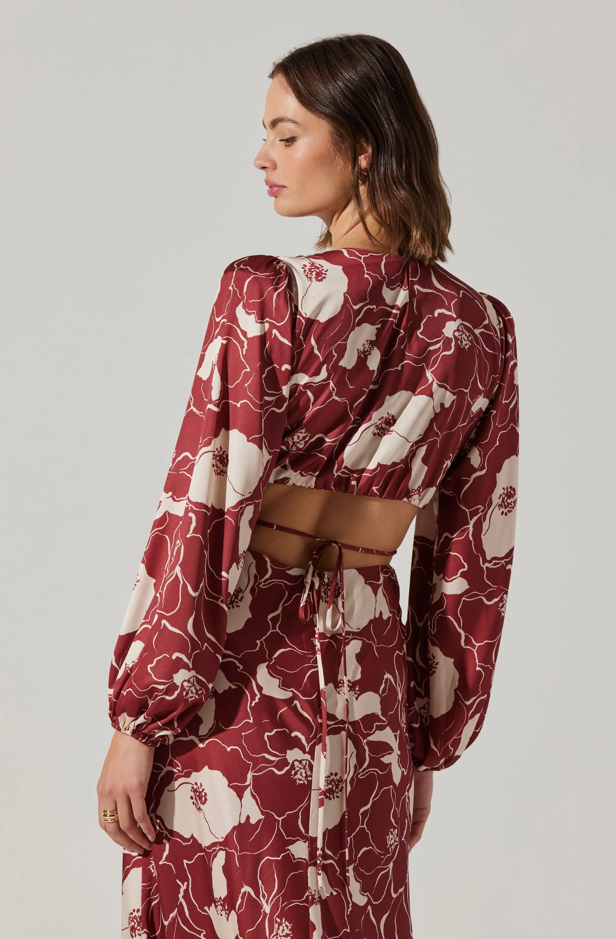 Quinn Floral Cutout Maxi Dress sold by Astr product image thumbnail 4