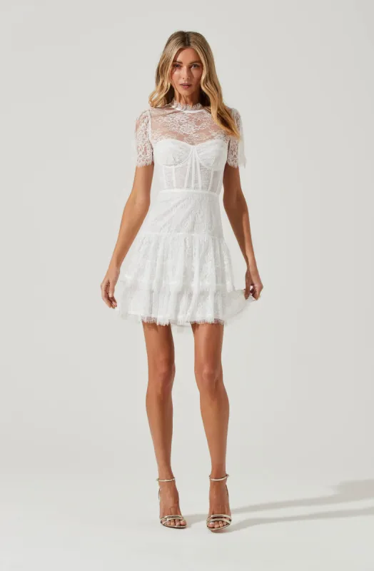 Leilani Lace Bustier Mini Dress sold by Astr