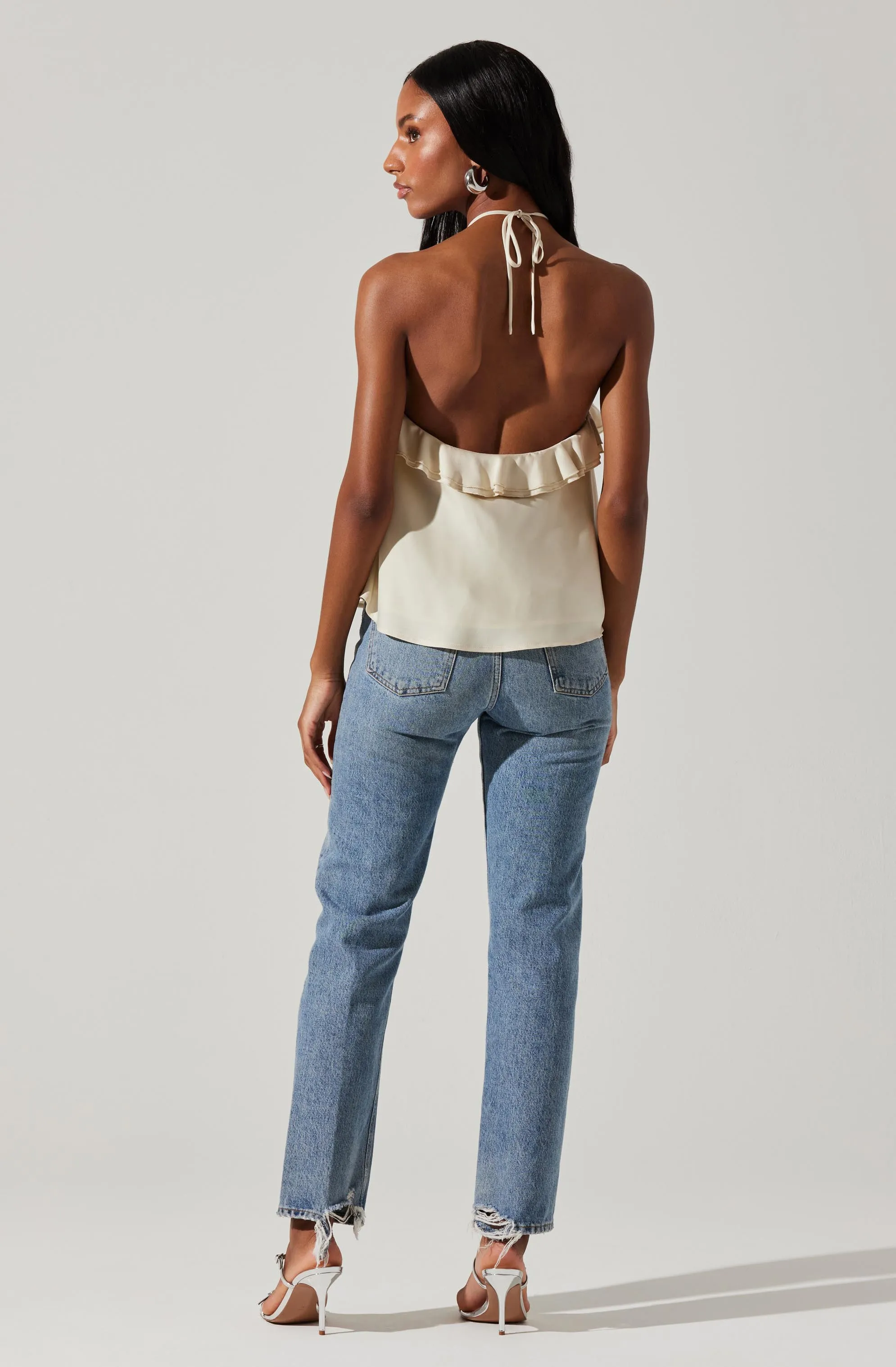 Alix Rosette Halter Neck Top sold by Astr product image thumbnail 5