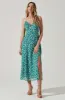Floral Ruched Bust Midi Dress sold by Astr