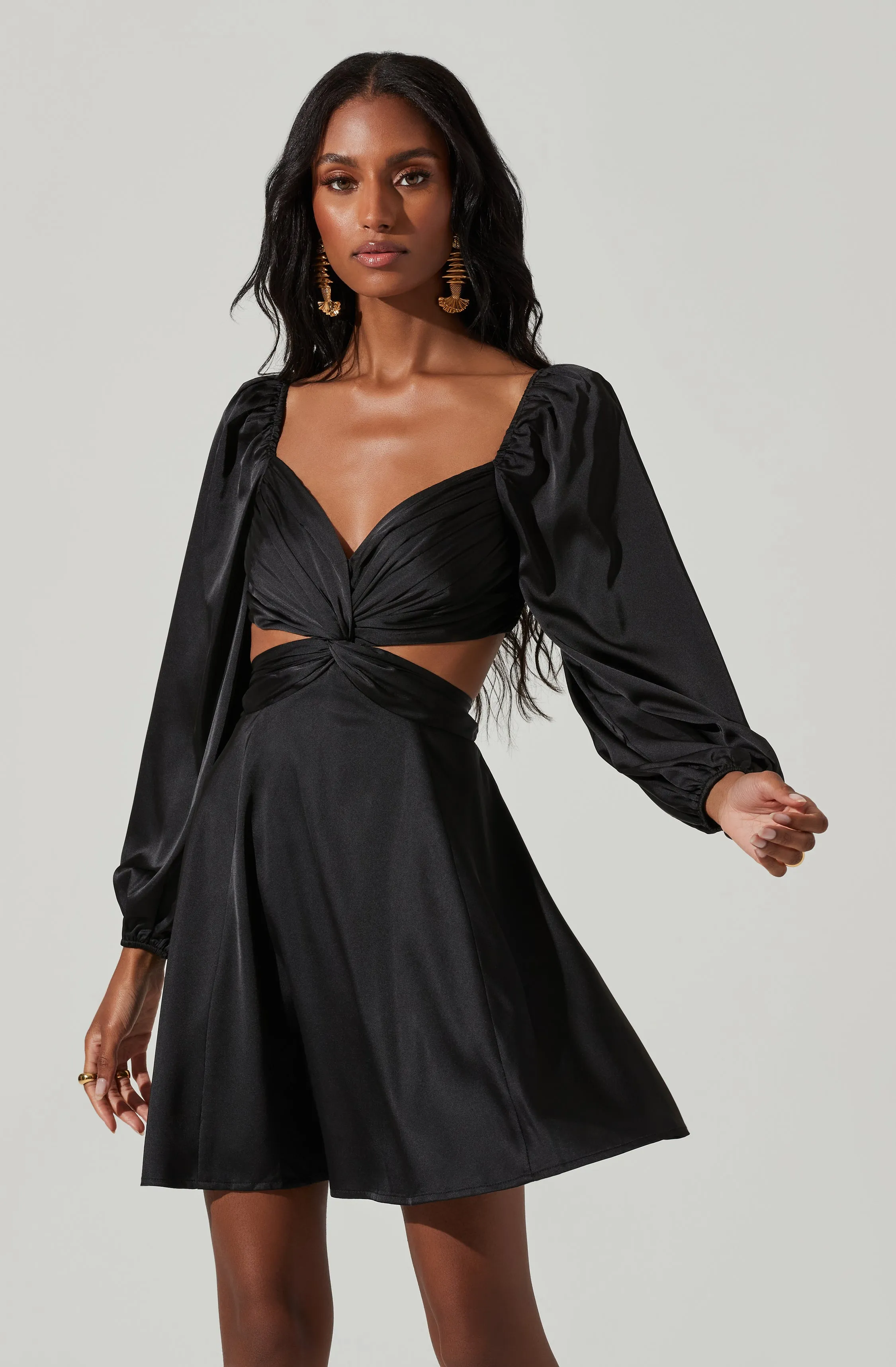 Anamaria Cutout Long Sleeve Mini Dress sold by Astr product image thumbnail 2