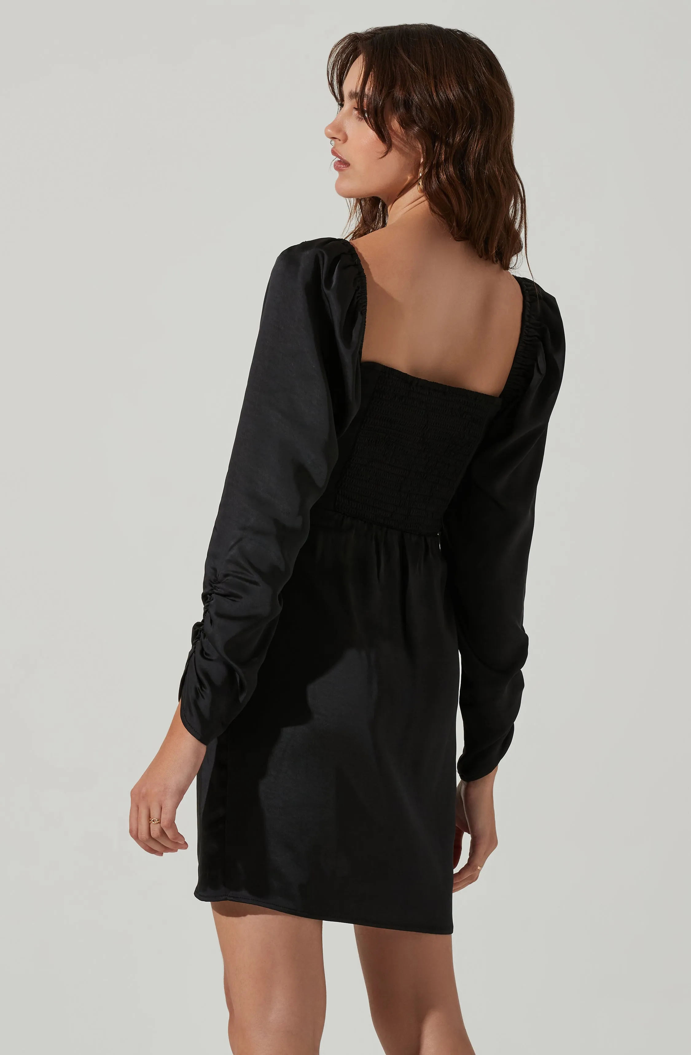 Lace Bustier Long Sleeve Mini Dress sold by Astr product image thumbnail 5