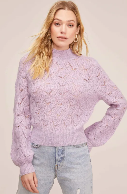 Audra Pointelle Sweater sold by Astr