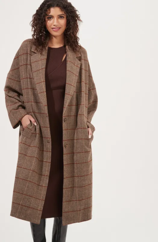 Dalary Plaid Oversized Coat sold by Astr
