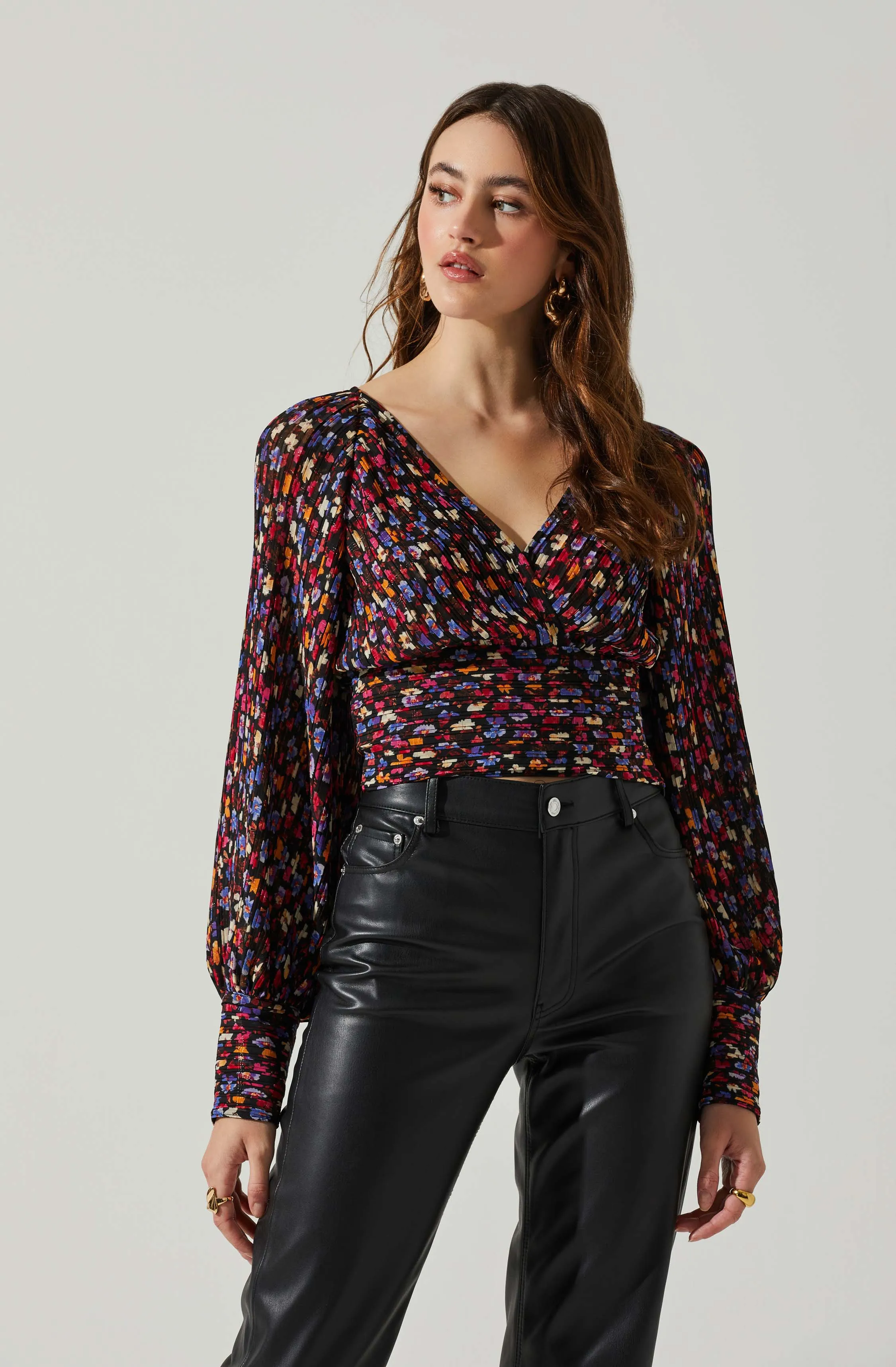 Pernilla Floral Long Sleeve Top sold by Astr product image thumbnail 3