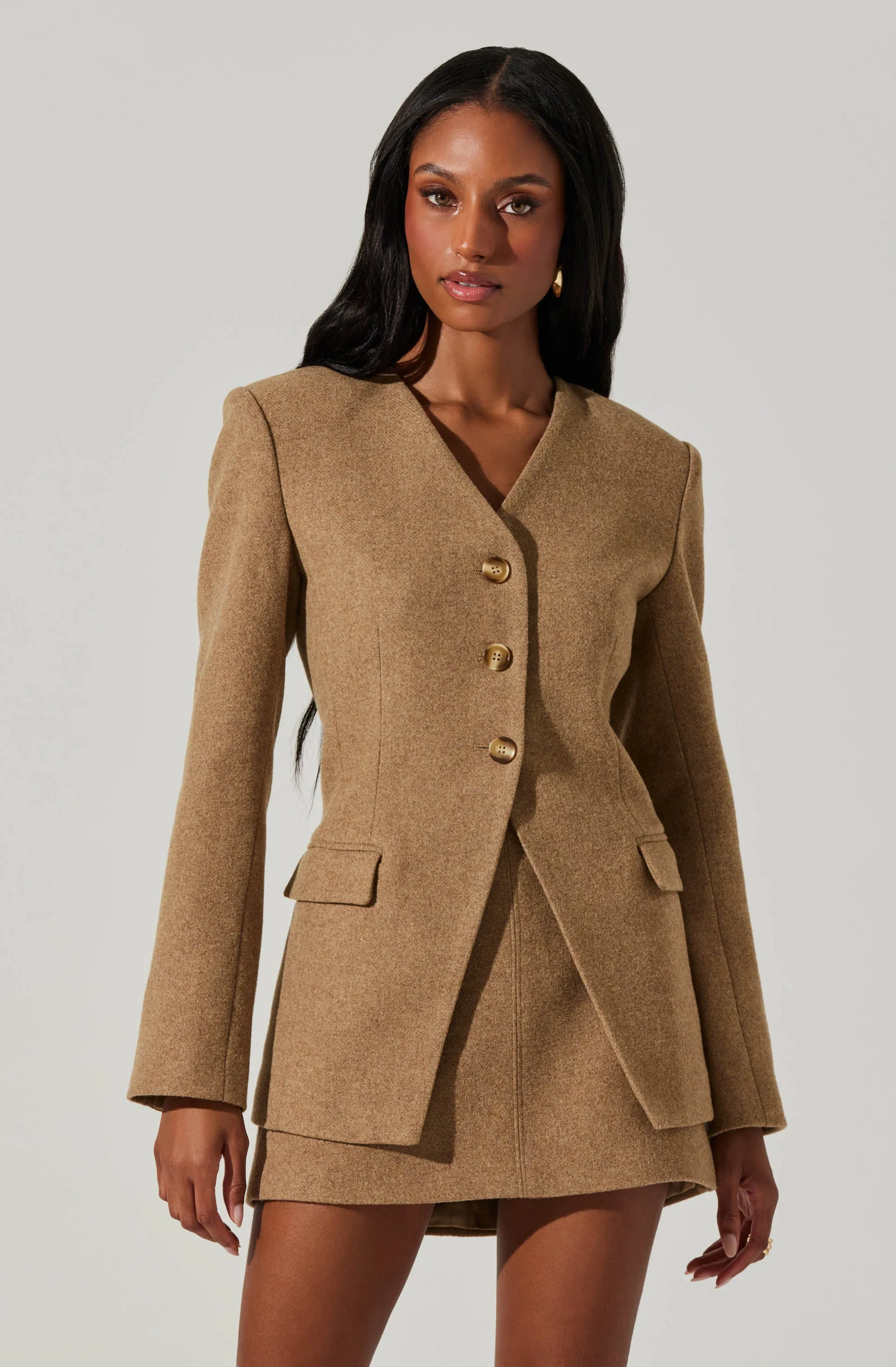 Laudine Wool Blend Mini Skirt sold by Astr product image thumbnail 2