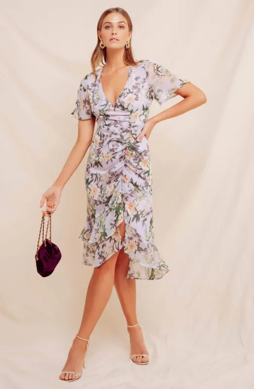 Cinched Mermaid Midi Dress sold by Astr