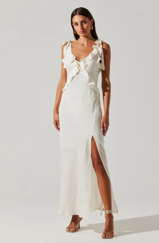 Sorbae Ruffle Maxi Dress sold by Astr