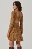 Cowl Neck Long Sleeve Mini Dress sold by Astr
