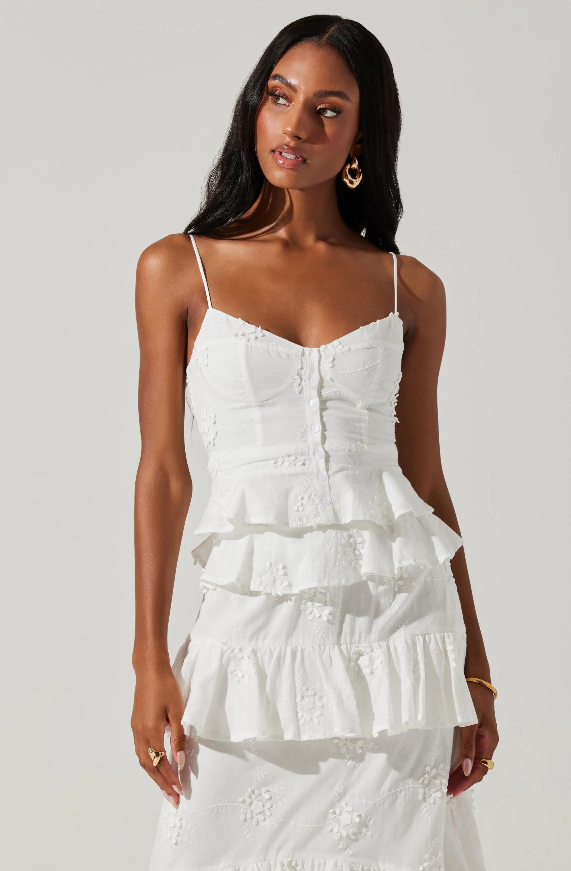 Elfie Eyelet Embroidered Top sold by Astr product image thumbnail 3
