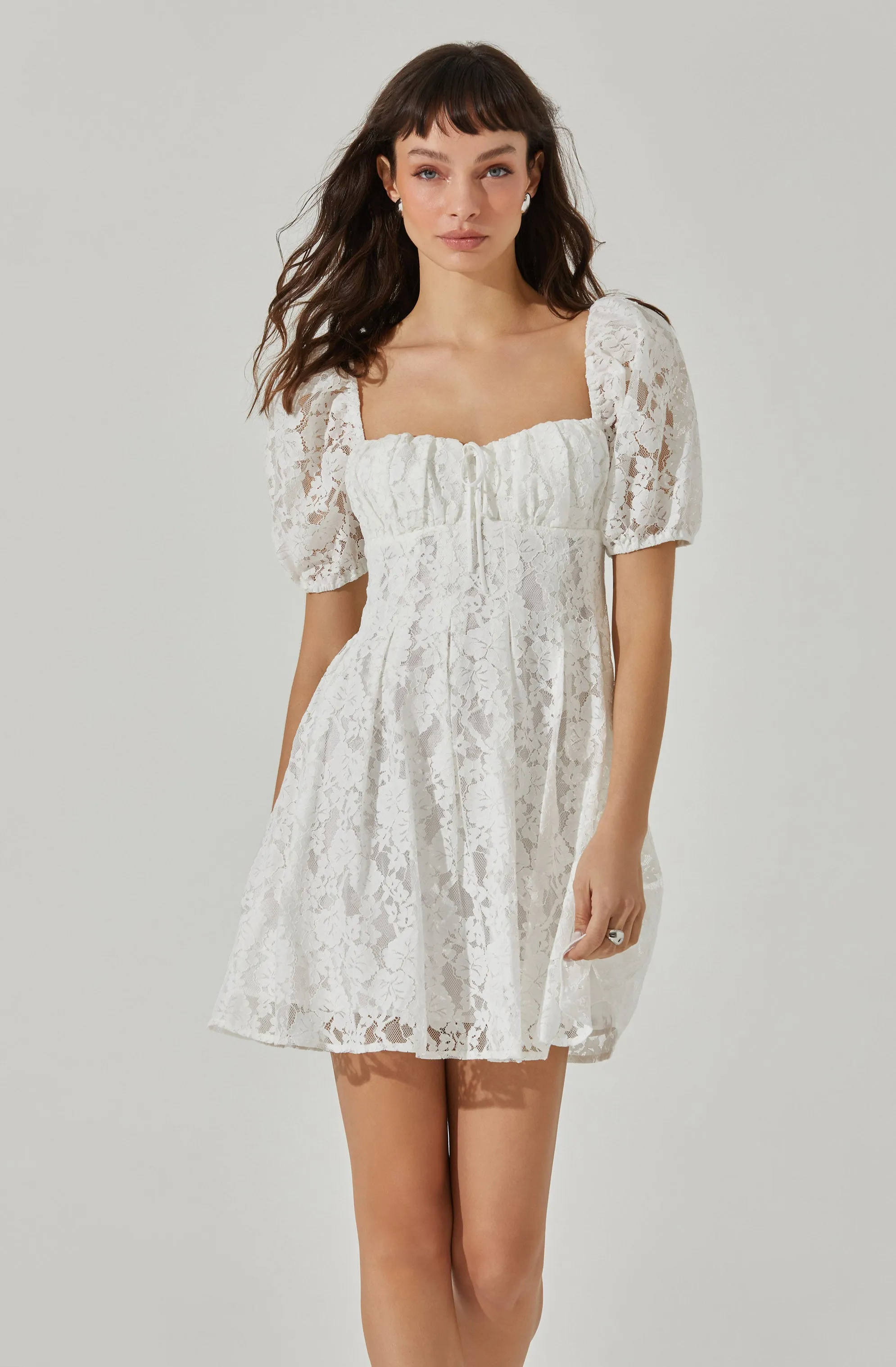 Floral Lace Mini Dress sold by Astr product image thumbnail 2