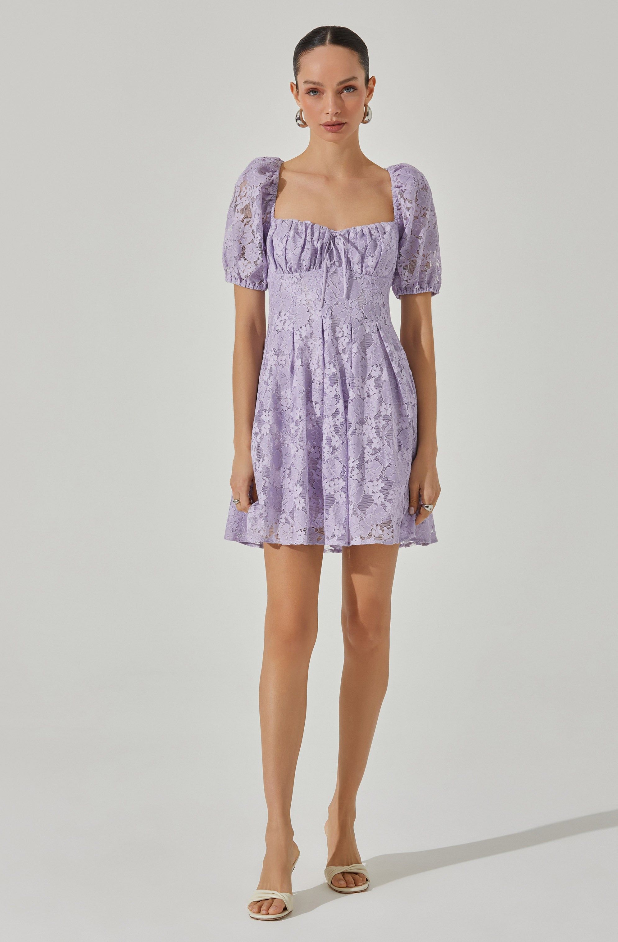 Floral lace mini dress sold by Astr product image thumbnail 3